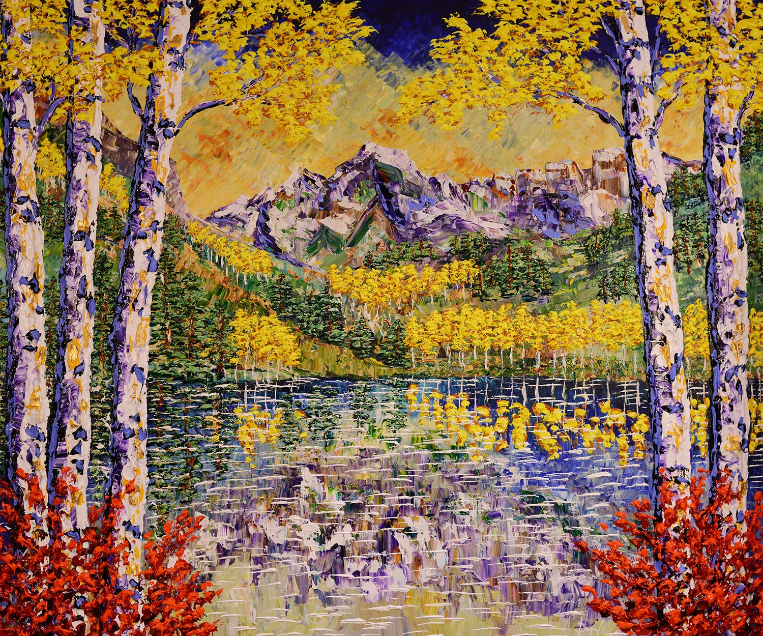 Majestic Forest of the Colorful Waters 60x72&nbsp;