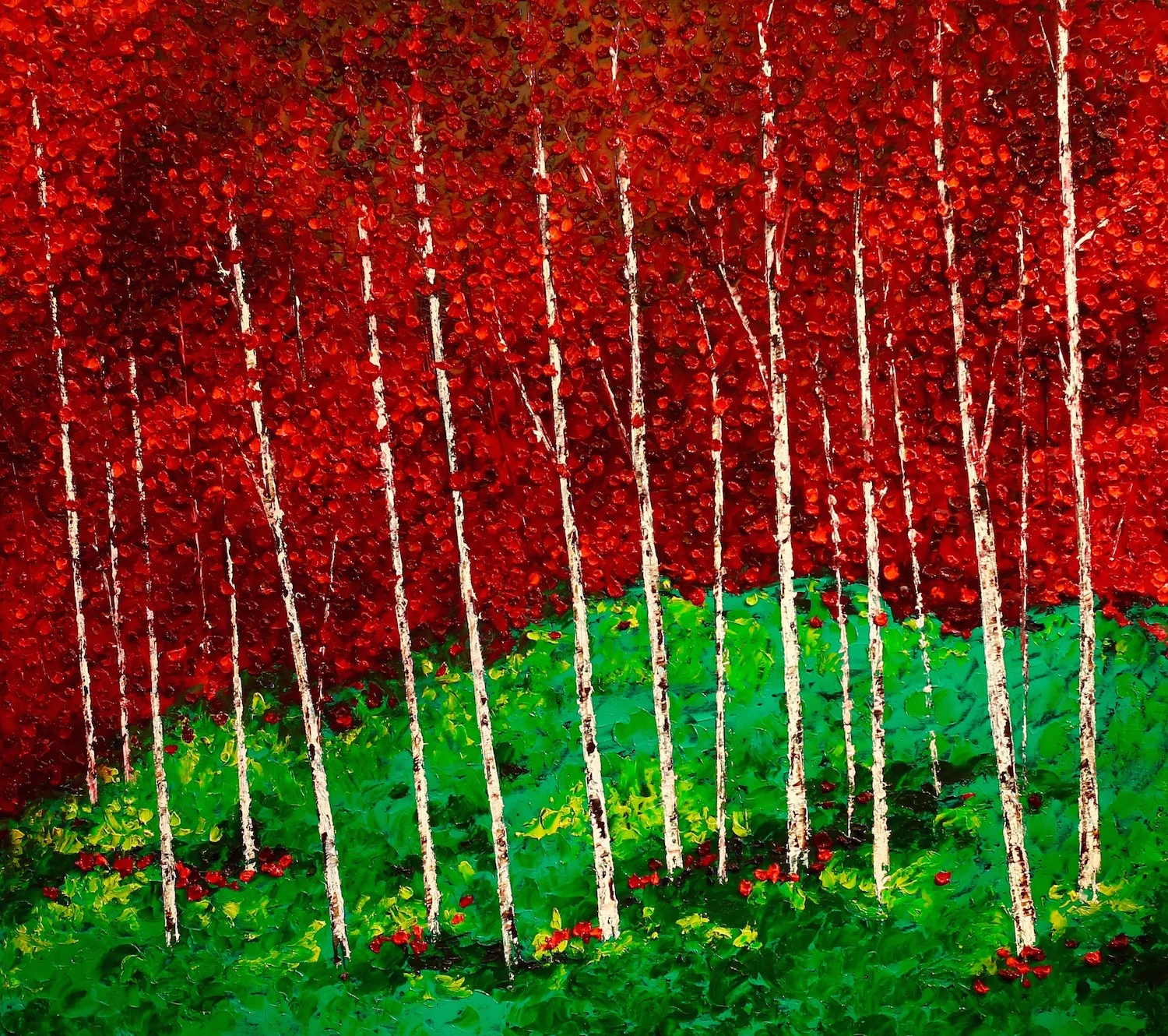“Red Aspens” 36x40