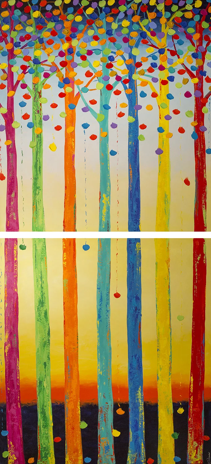 #323 Diptych 80x36