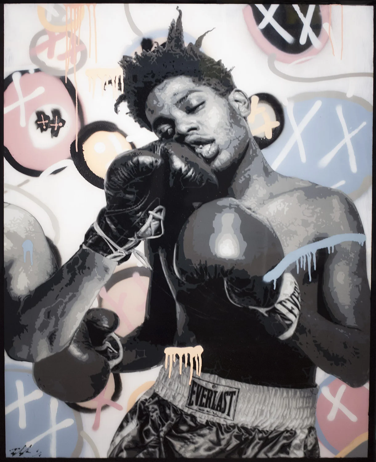 Basquiat, 49.5 x 35.5 (with Frame) Available at the Aspen art Gallery
