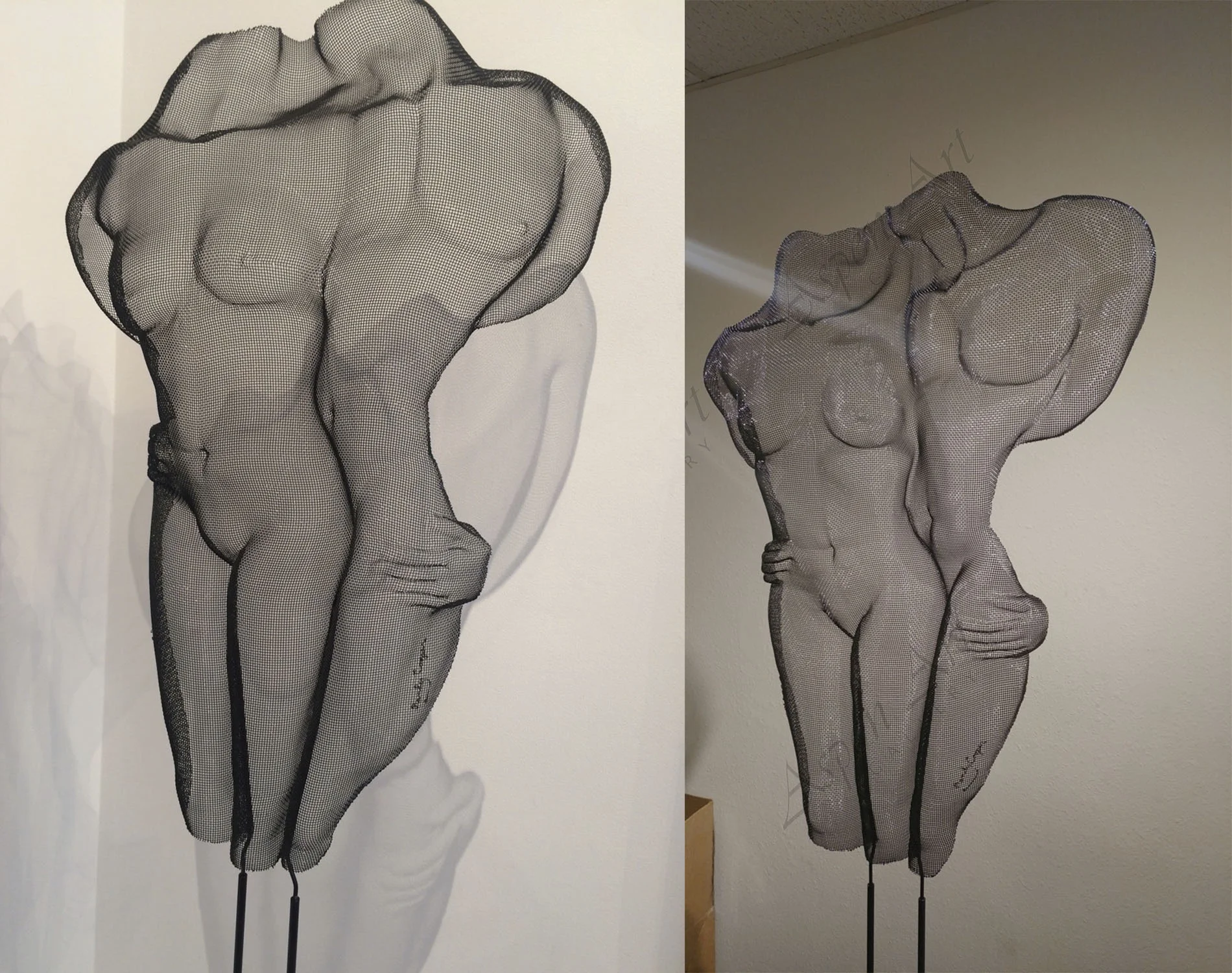 Example of 2 different 'I Love You' sculptures.