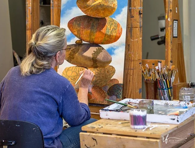 Susan at work...&nbsp;