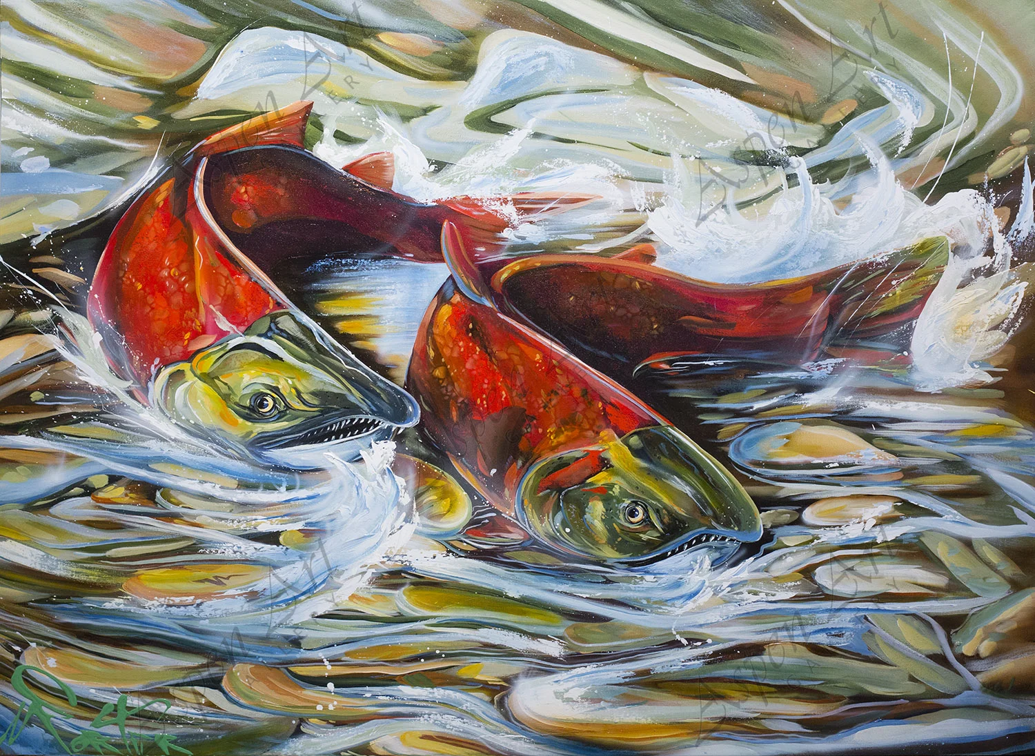 Salmon 36x48