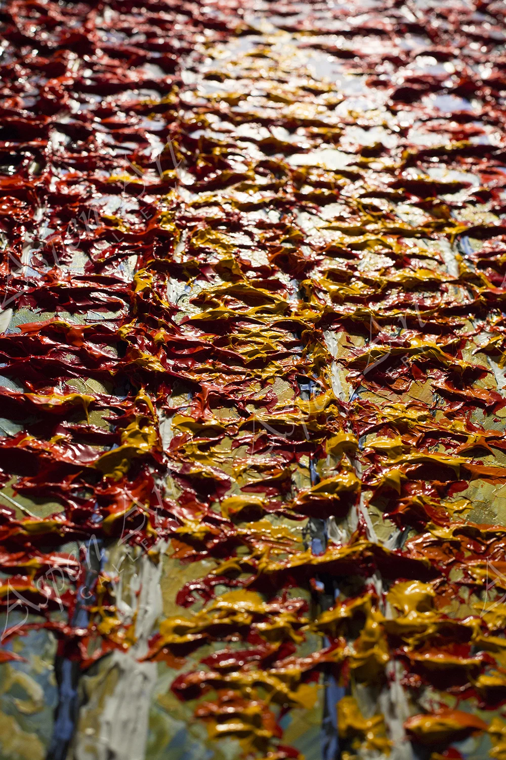 Towering Trees of Bright Autumn 40x30