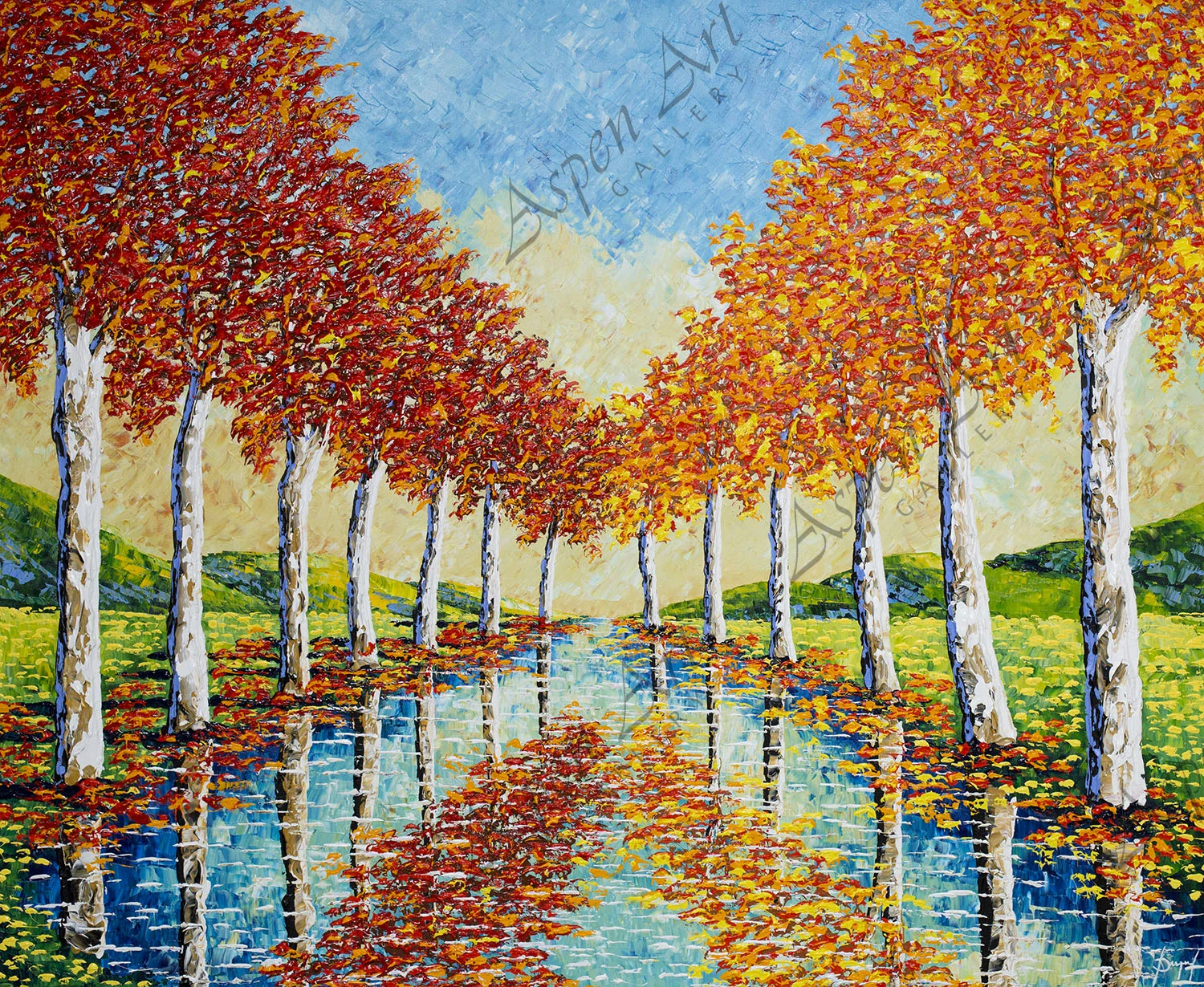 Peaceful Sycamores of Enchanted Streams, 2018, 60x72
