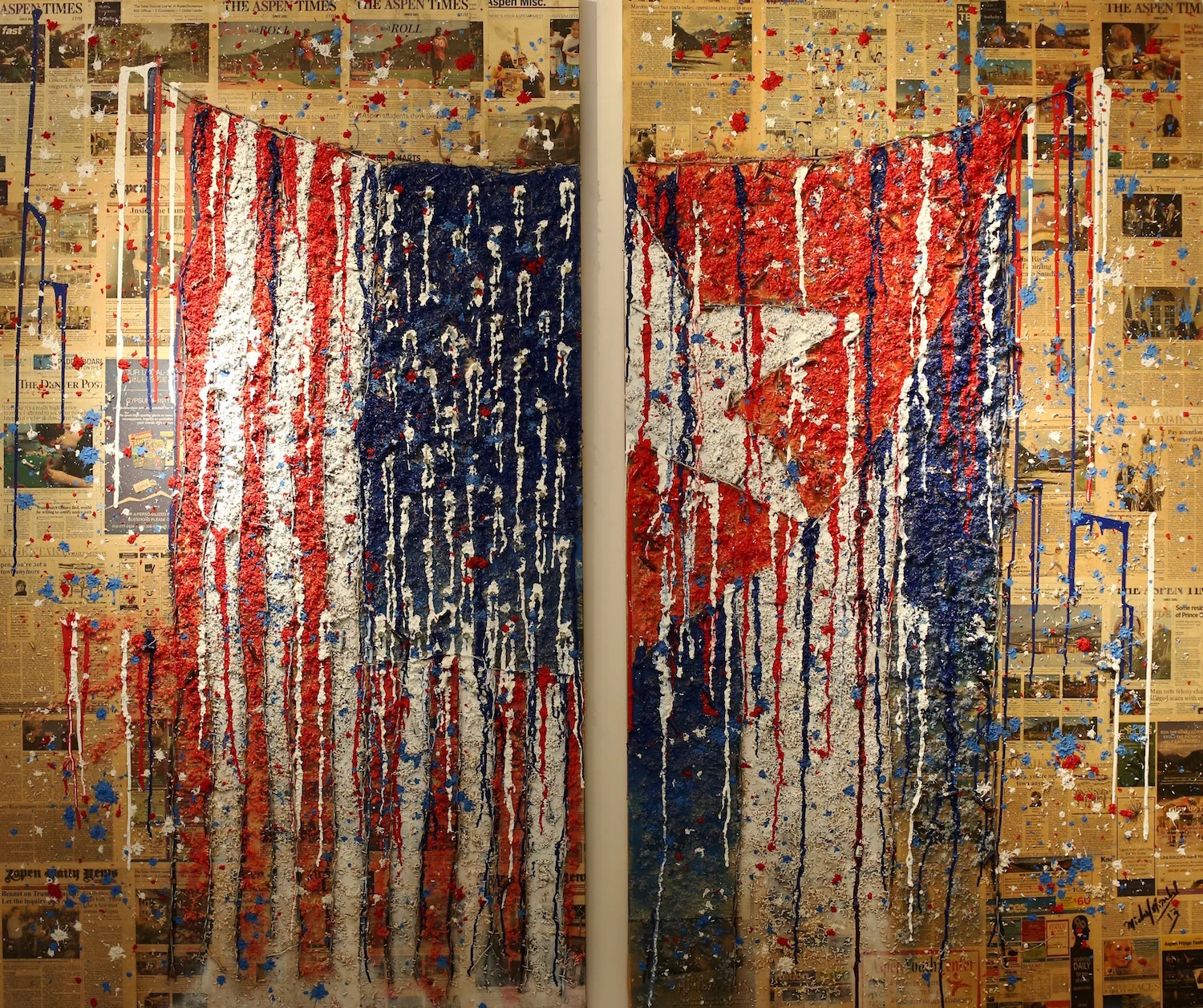 “Tough Love” Diptych 84x96