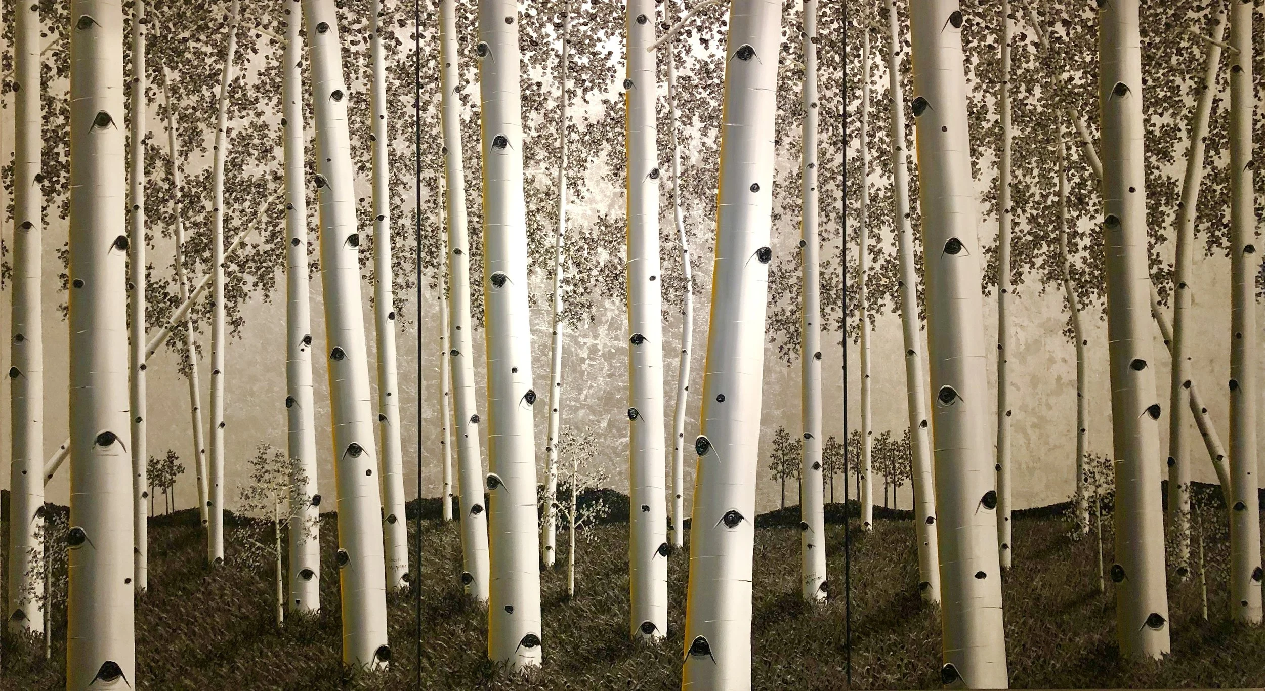 “ White River Forest” 60x36 times 3 panels