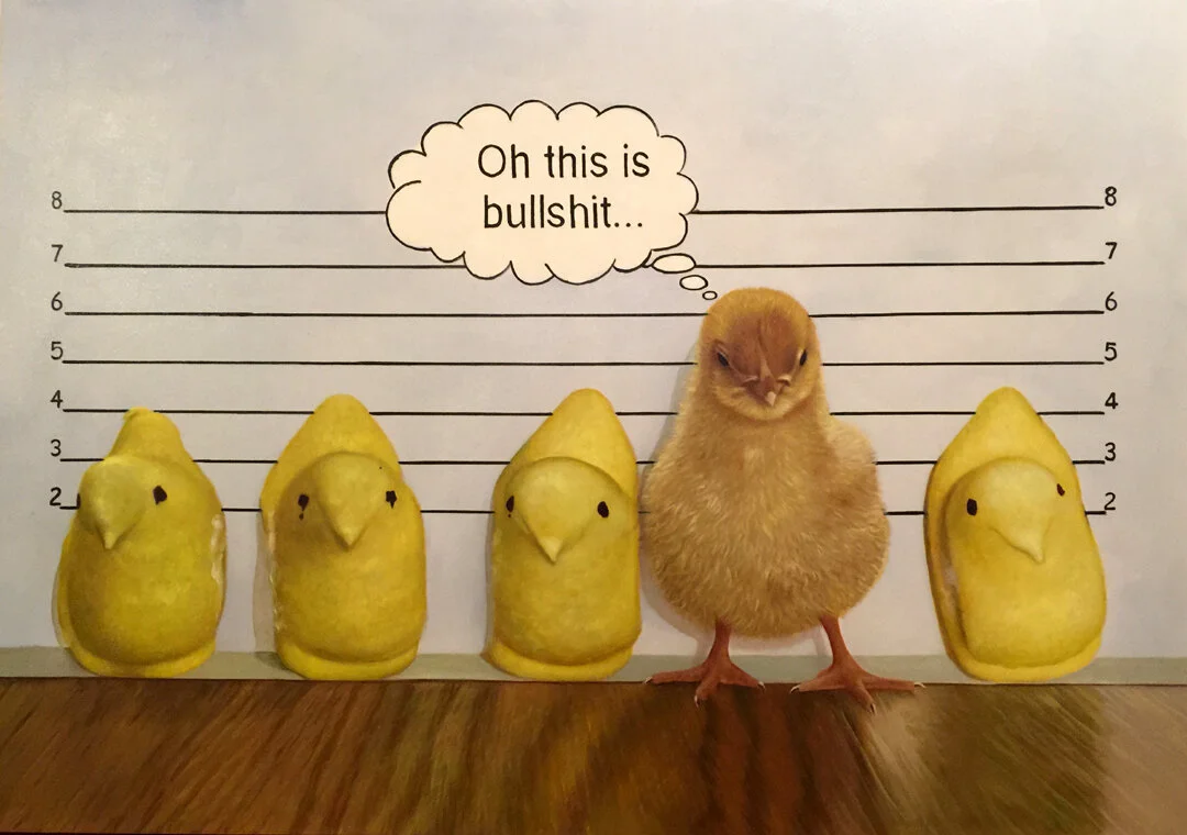 “Oh this is Bullshit...” Oil on Canvas42 x 60 in.