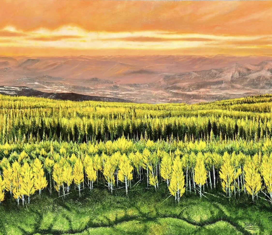 60x72 Sunset on the Grand Mesa