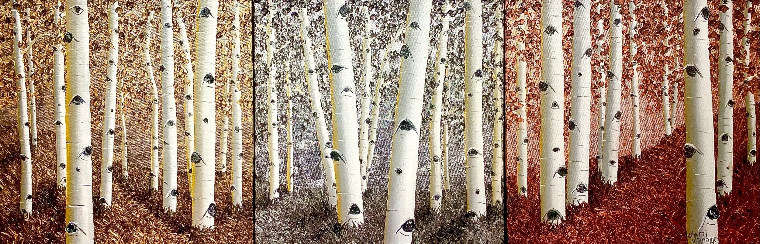 “ASPEN RIDGE” 12x12 times three..