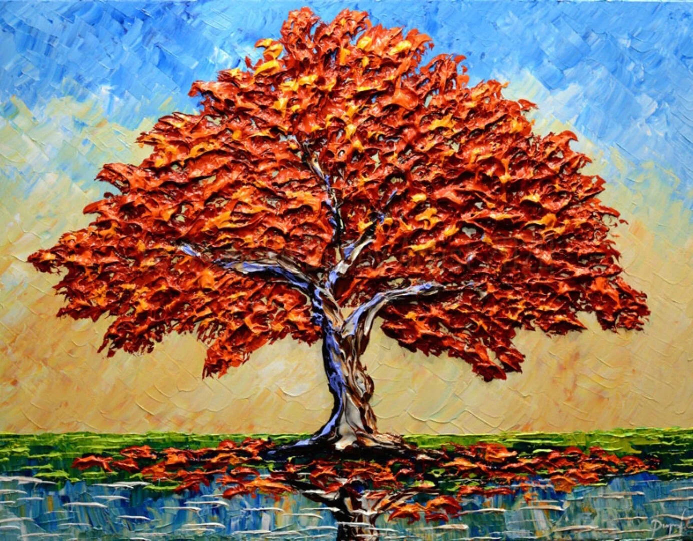 Maple of the Autumn Sunrise 30x40