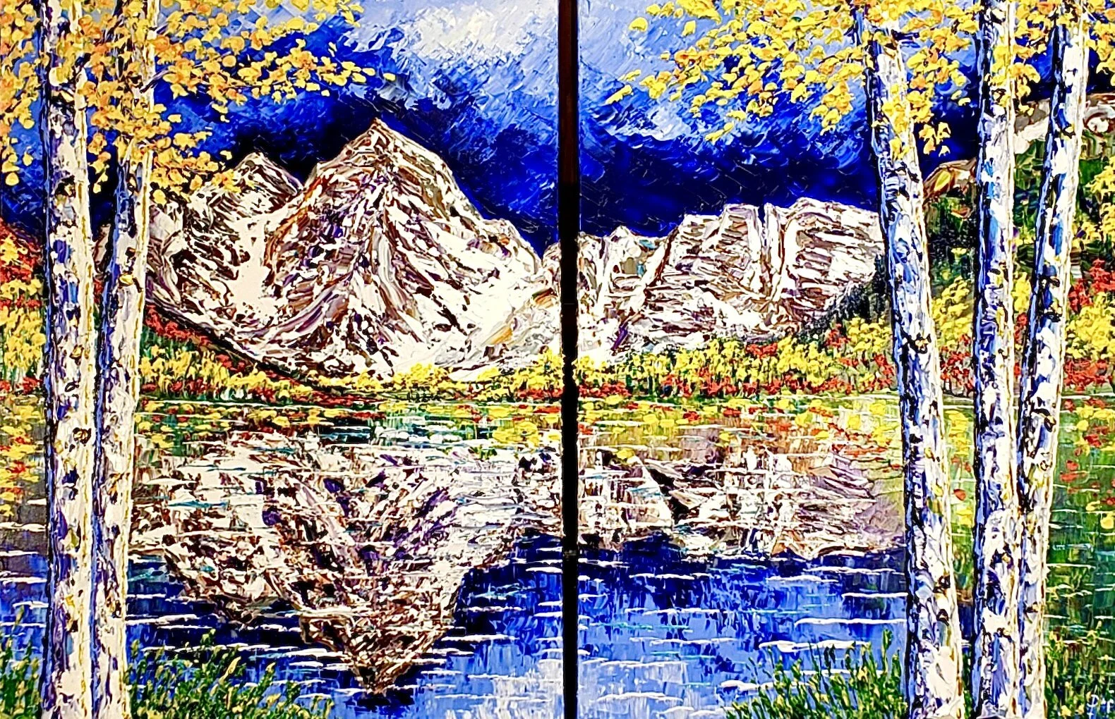 Mountain of Graceful Reflection,  48x72