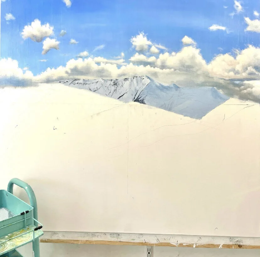 The distant Mountain tops