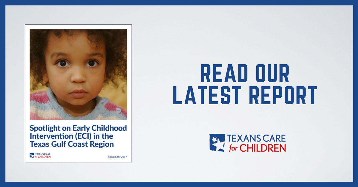 Report: Houston-Area Kids with Disabilities Miss ECI Services After State Cuts