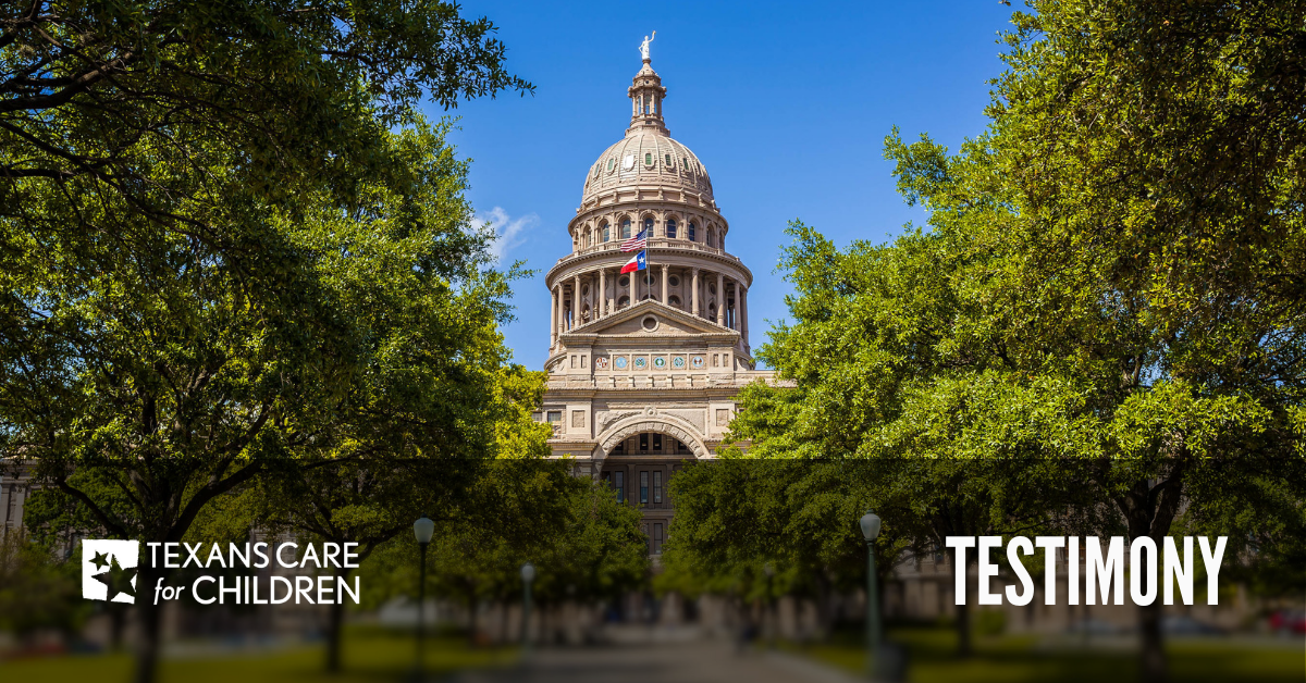 Budget Recommendations for CPS: Community Based Care, the Family First Prevention Services Act, and Information Technology