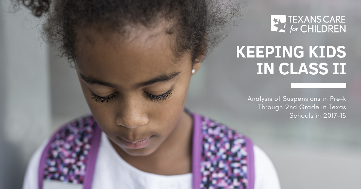 Report: TX Schools Still Suspending Many Pre-k – 2nd Graders, But Out-of-School Suspensions Dropped Sharply