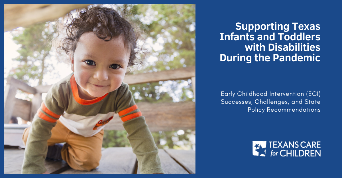Report: TX ECI Funding &amp; Enrollment Lagging for Toddlers with Disabilities