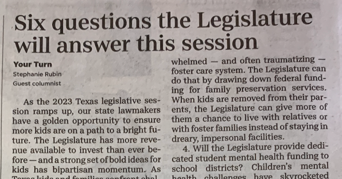 Our Op-ed: Six Questions the Legislature Will Answer this Session