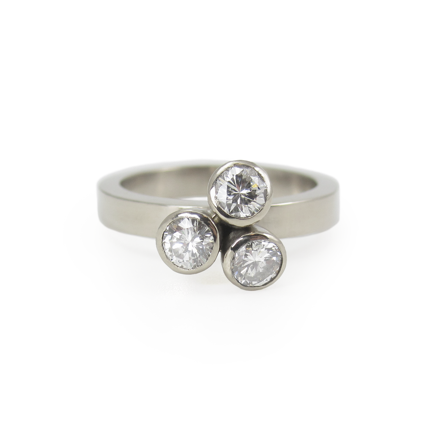 14k Diamond Cluster Engagement