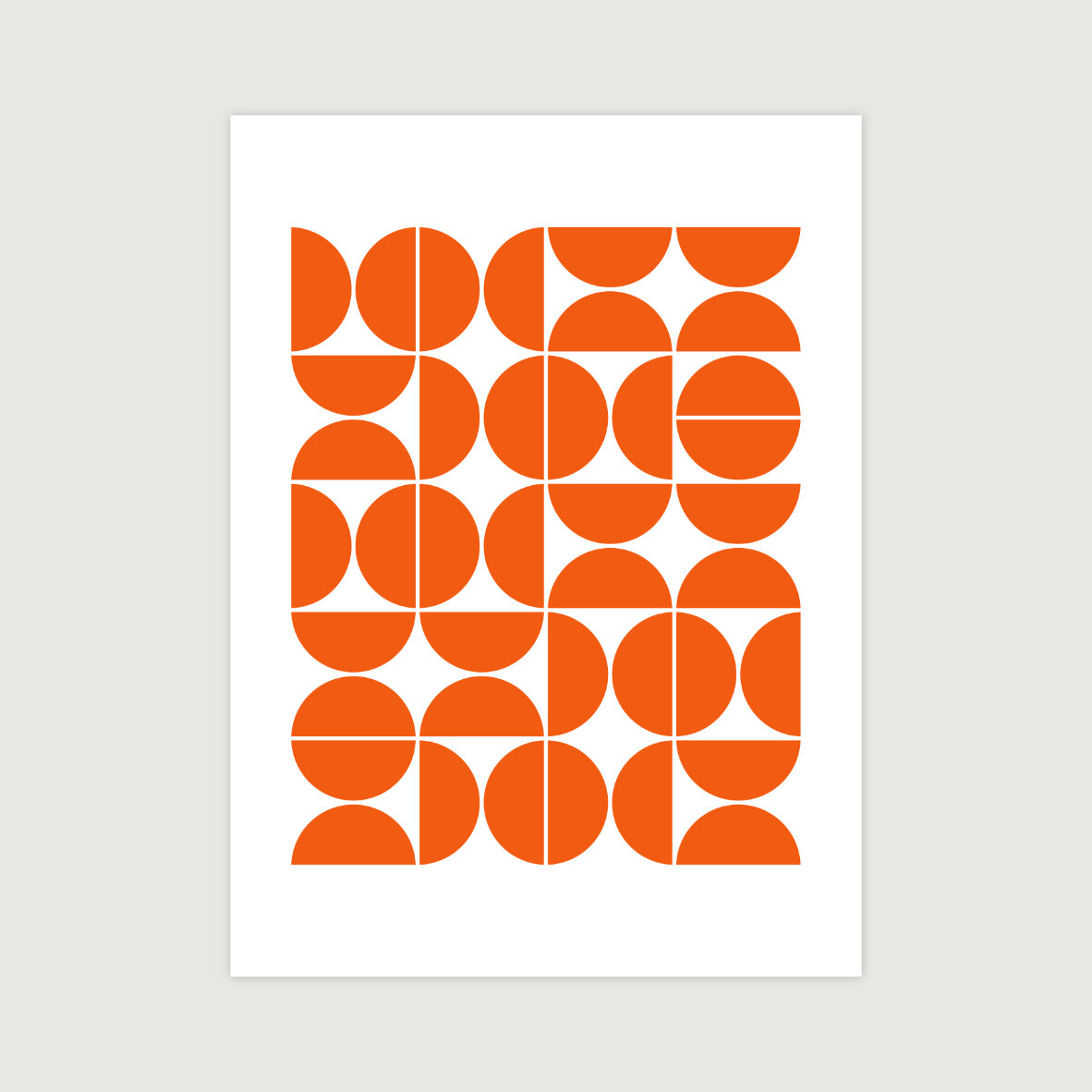 Mid Century Modern Geometric 04 Orange (Copy)