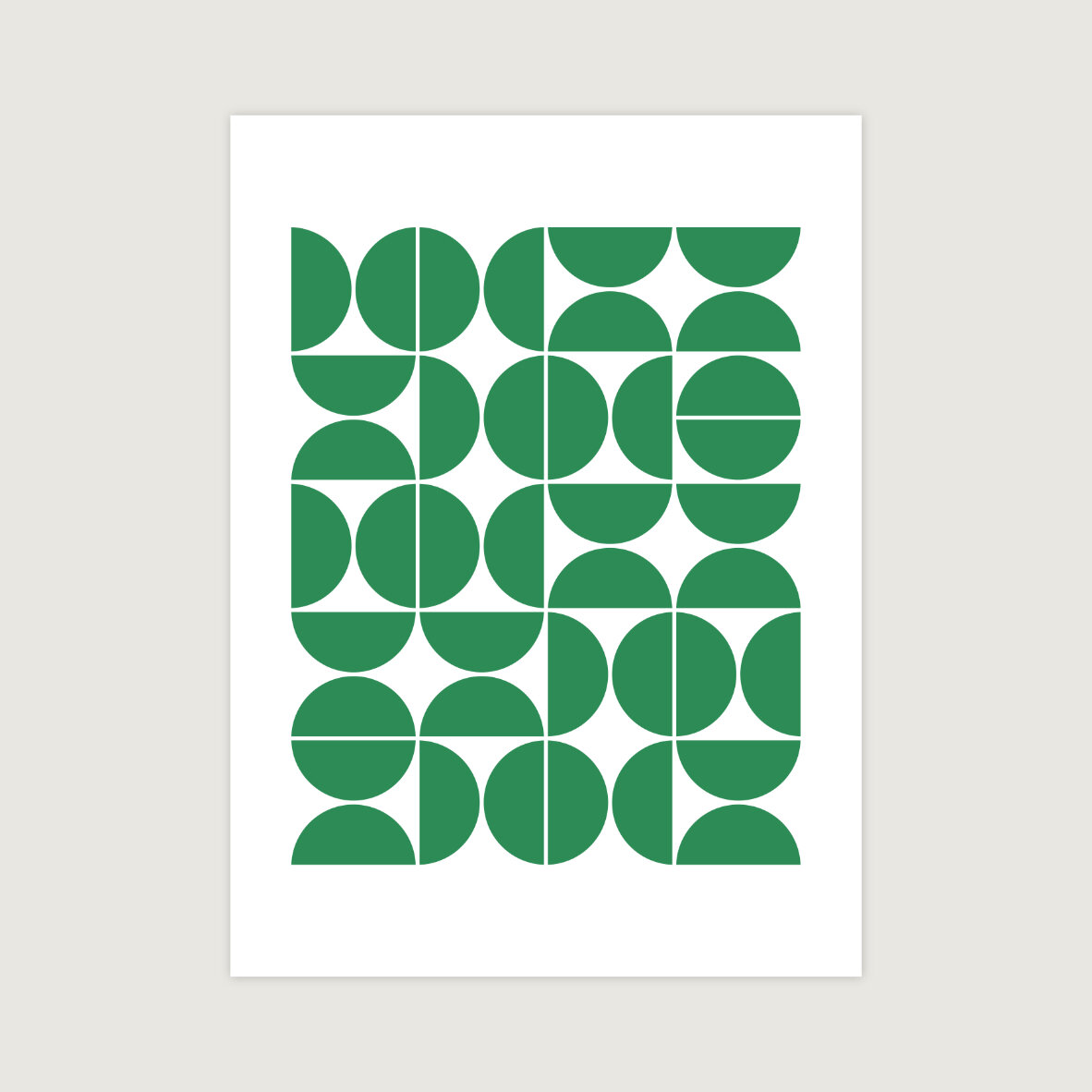 Mid Century Modern Geometric 04 Green (Copy)