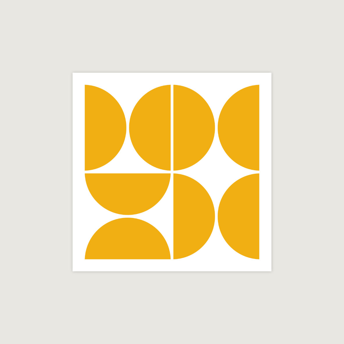 Mid Century Modern Yellow Square (Copy)