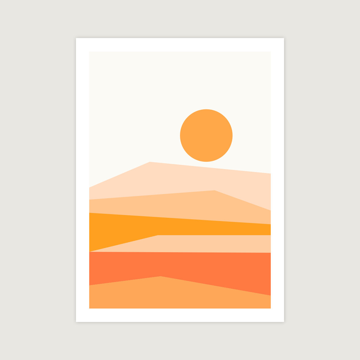 Abstract Landscape 09 Orange 