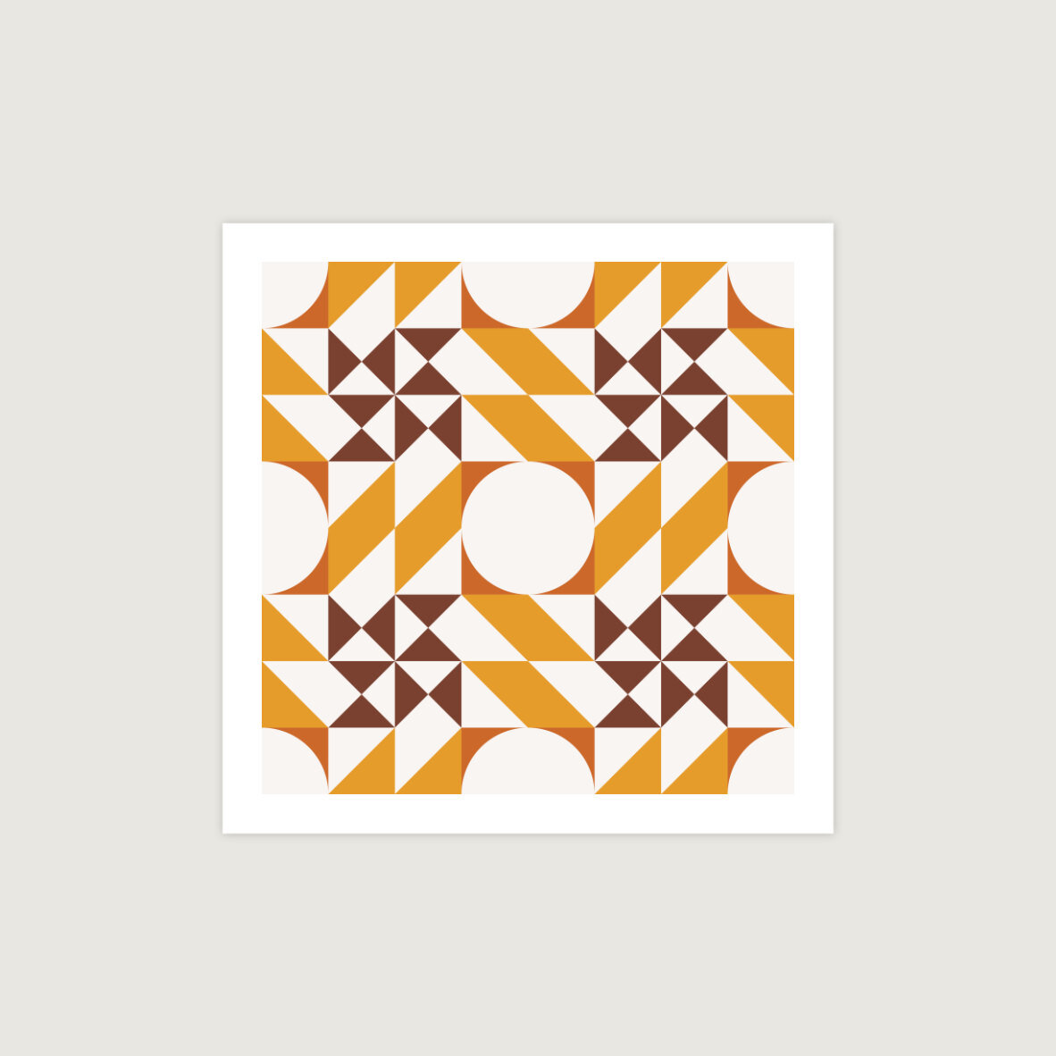 Bohemian Geometric Pattern 01B