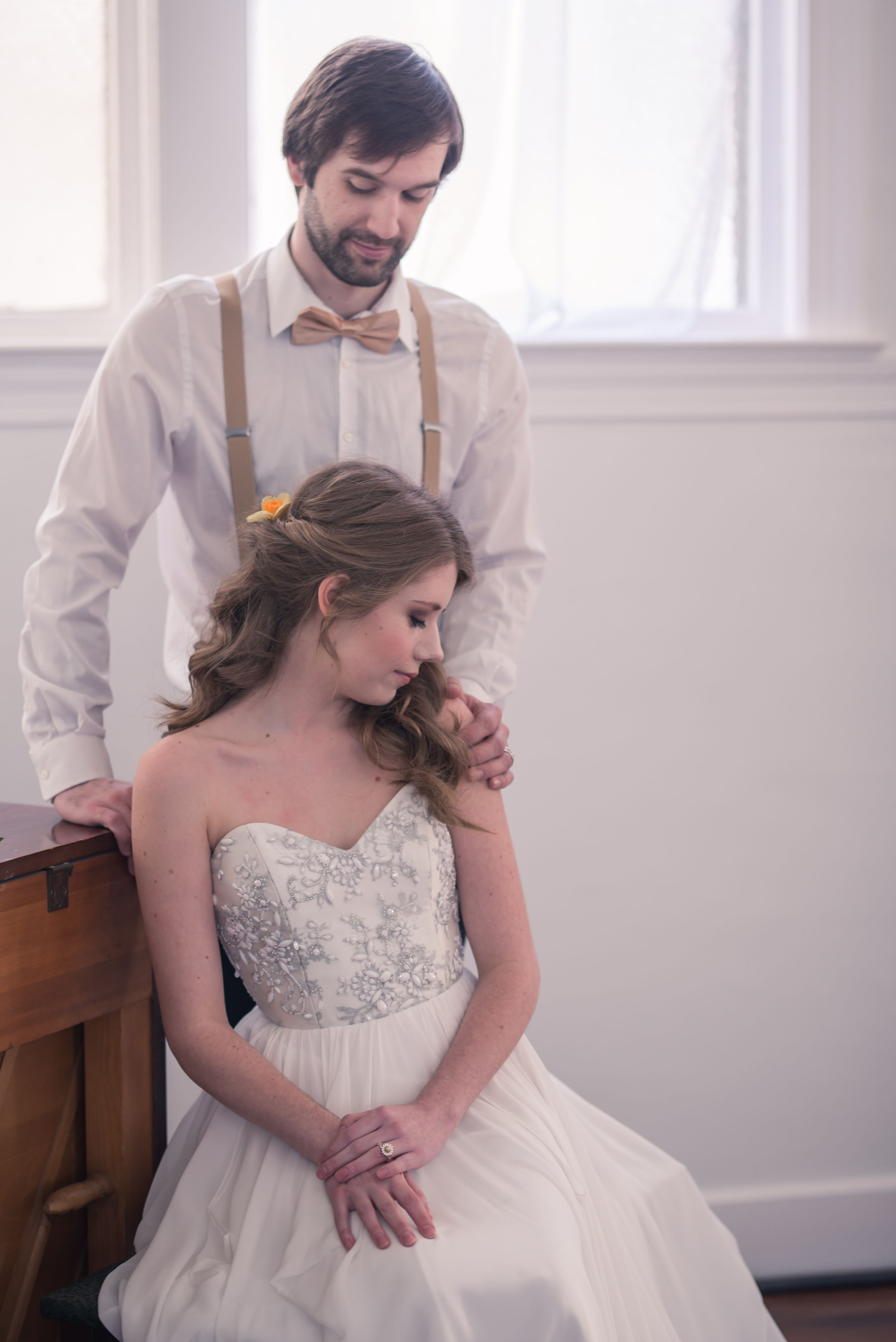 Picture By: Captured By Kelsey Dress: Ivory Loft Bridal Ring: Jewelry Set In Stone