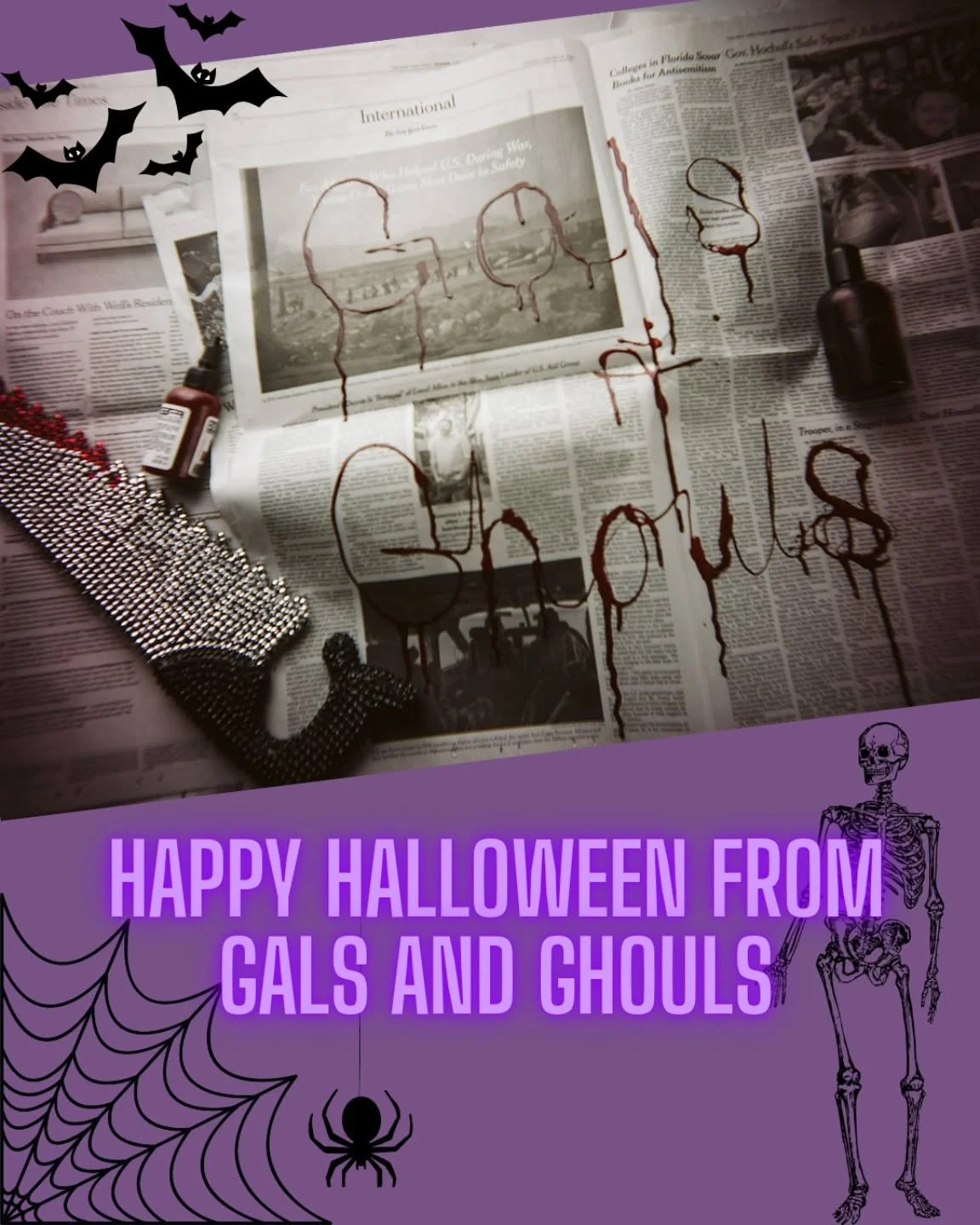 Happy Halloween 🎃 👻🕷🪦⚰️🦇🧟&zwj;♀️

It's our favorite time of year and we've got some spooky makeup on the schedule today! Stay safe out there friends 🧡 🖤

#Halloween #makeupbygalsandghouls #GalsAndGhouls #spookyseason #thisishallowen