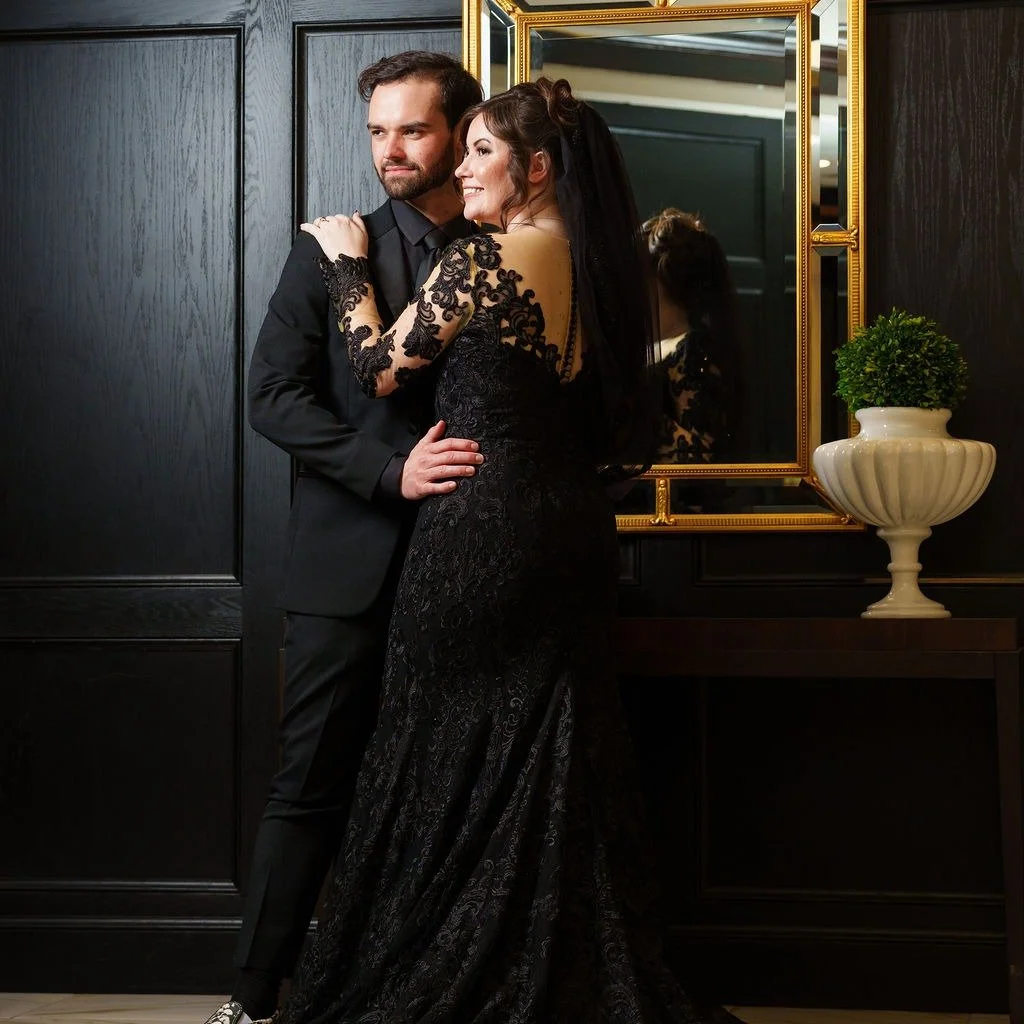 Serving gothic romance and dark bridal glam with a flawless finish. Who said wedding makeup has to be soft?

💄 Makeup &amp; Hair: @galsandghouls

Photos provided by FairytaleProductions.net

#AlternativeBride #GothBride #DarkBridalGlam #MoodyWedding