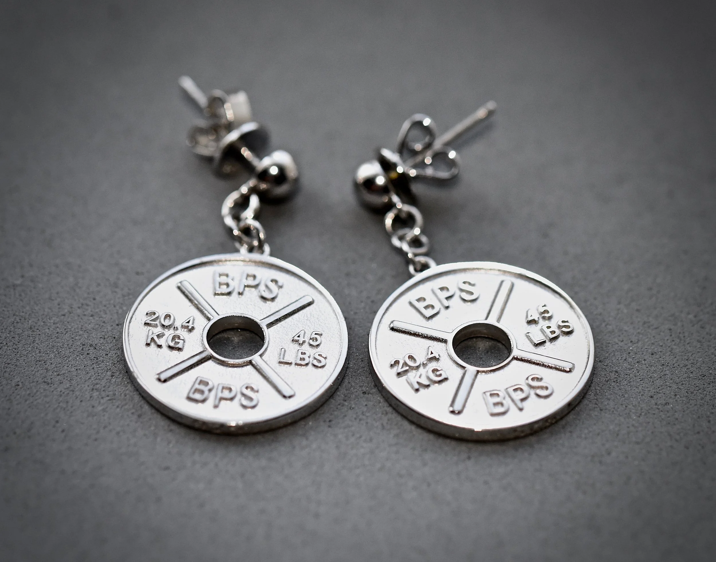 Our Post 45lb plate Earrings