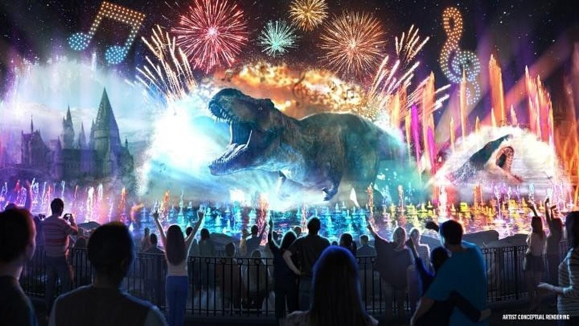 Here&rsquo;s some art from CineSational: A Symphonic Spectacular, the new nighttime show coming to Universal Studios Florida! Looks like we might be getting more than just the 2015 film! Excited to see Dominion represented. 

#jurassicworld #jurassic