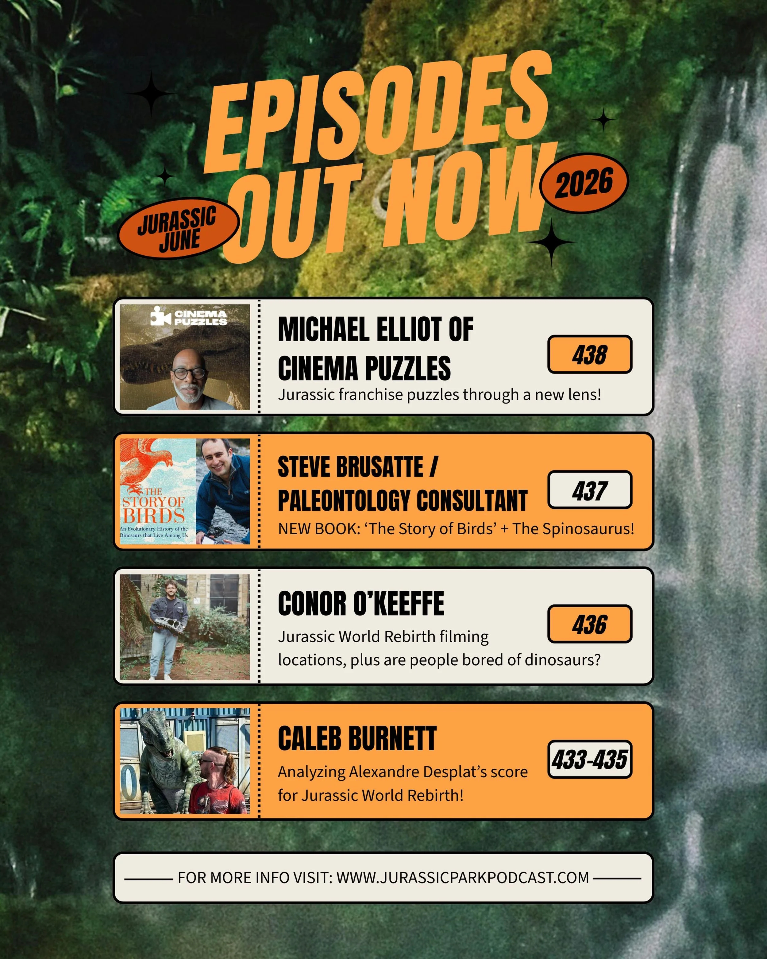 It&rsquo;s Jurassic June! We have a NEW EPISODE out this week featuring @iammichaelelliot of @cinemapuzzles to showcase all of their Jurassic Park and Jurassic World offerings! Don&rsquo;t miss it!
 
Plus, we have other EXCELLENT episodes on the feed