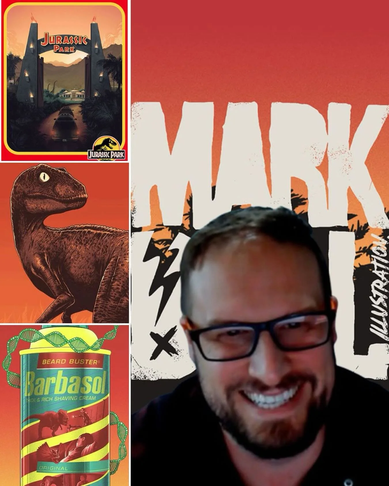 NEW EPISODE: @markbellillustration joins the show this week to talk about his official Jurassic art, the films, games and toys! Be sure to follow Mark to see his beautiful work! Listen to episode 439 wherever podcasts are found! Links in our profile.