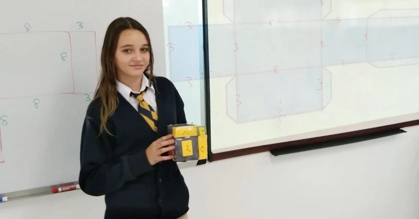 Congratulations to Aimee Smith (Grade 8) for her outstanding work completing the (𝑎+𝑏)^3 cube expansion activity with impressive efficiency&mdash;finishing approximately 74% faster than the average completion time. Our high school students continue