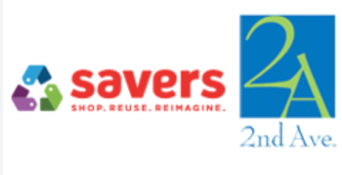 2nd Ave / Savers logos
