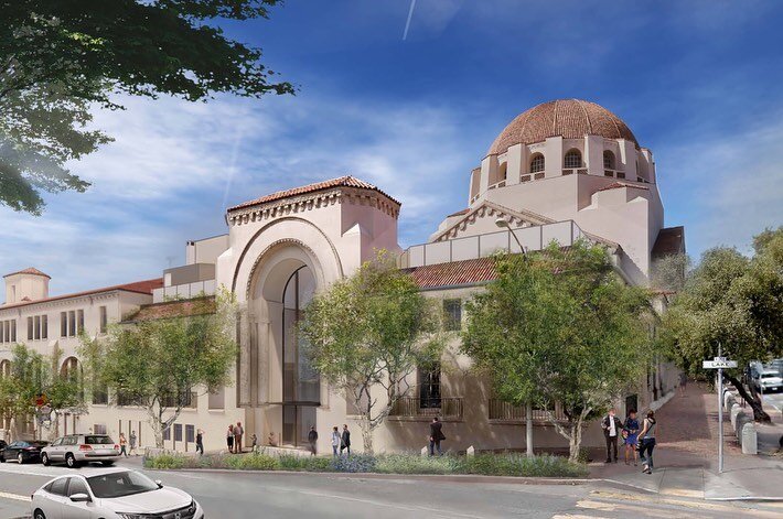 We are working with Mark Cavagnero Associates to renovate one of the oldest Jewish congregations in California, Congregation Emanu-El. The historic building, with its hulking dome, airy courtyard and bright stained glass, was originally designed in 1