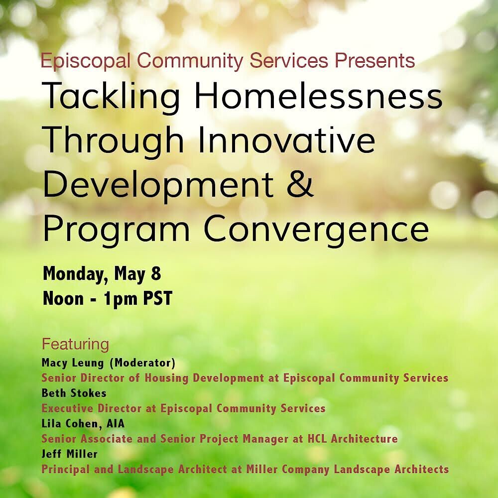 Next Monday, May 8th, Jeffrey Miller will be joining Episcopal Community Services and HCL Architecture for a panel discussion called &ldquo;Tackling Homelessness Through Innovative Modular Construction, Design, and Service Program Convergence in Perm