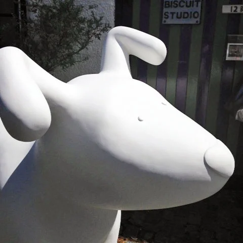 The Snowdog Arrives at Biscuit Studio