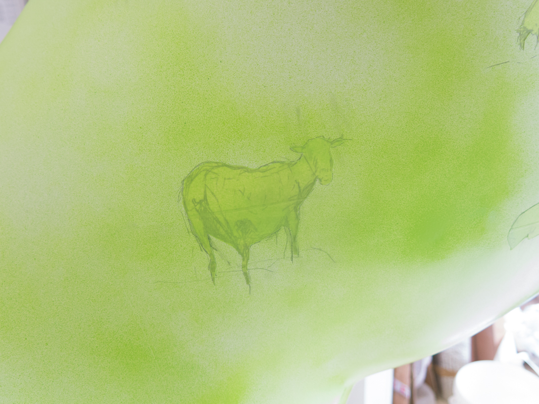Sheep appearing