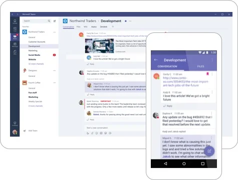 Jobb i app på PC, Mac, telefon og nettbrett