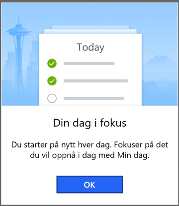 To-Do appen fokuserer på hva du vil gjøre i dag