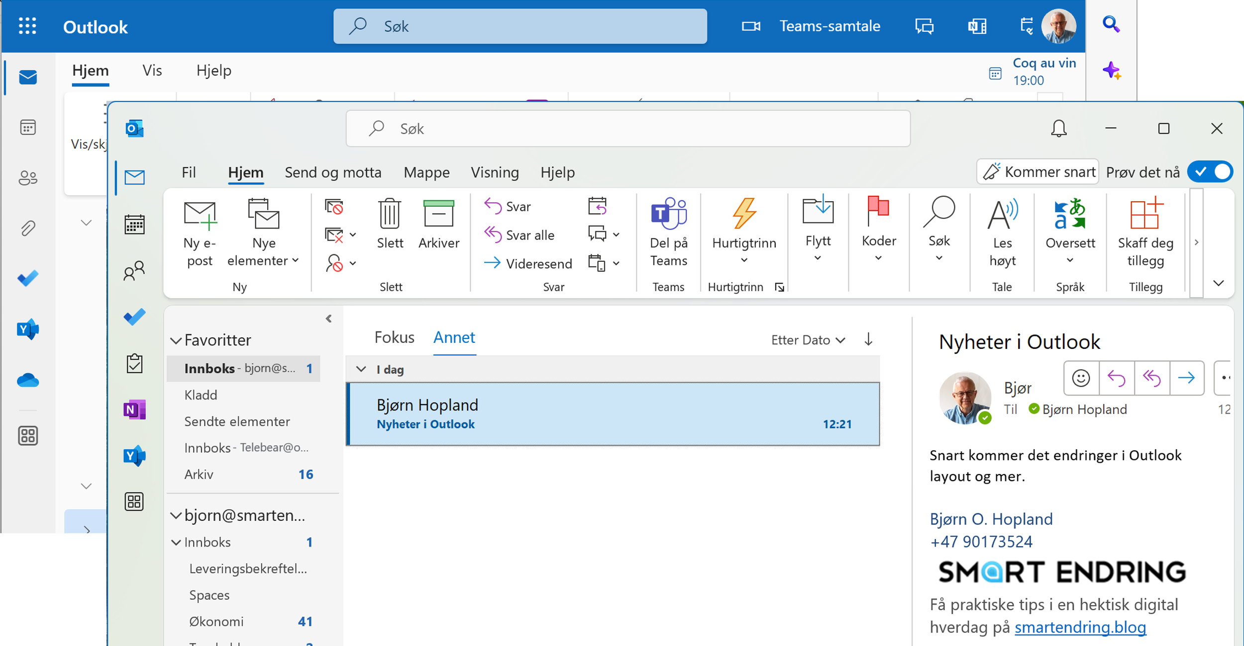 Vil Microsoft To do overta for oppgavevisningen i Outlook? — Smart endring  AS