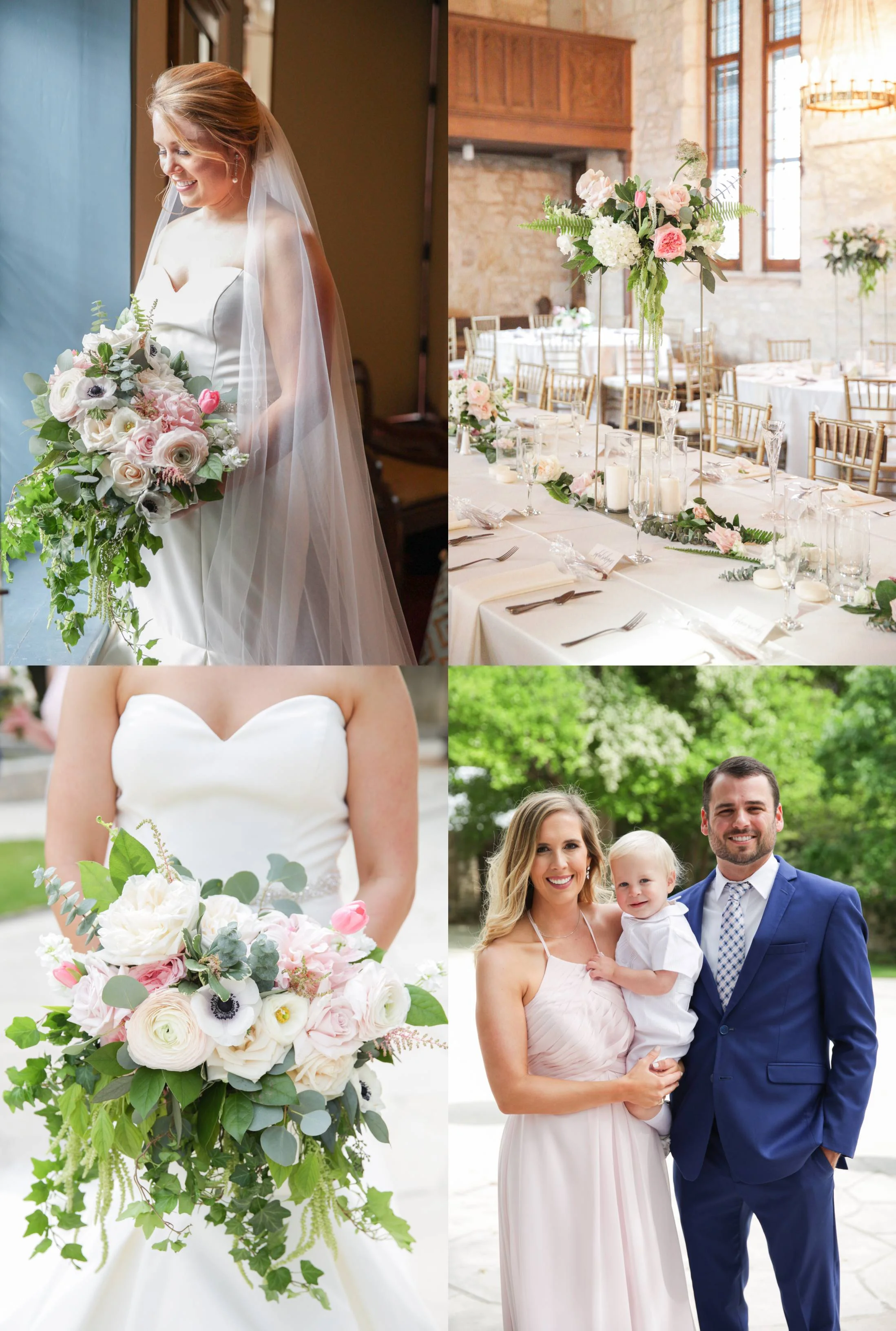 Pictured above is my sister, Shannah and her husband, Clint. Clint is Emily’s brother. Their son, Carter, was a great ring-bearer and is both mine and the bride’s nephew. Pictured below if Emily’s sweet sister, Claire & her boyfriend, Peyton.