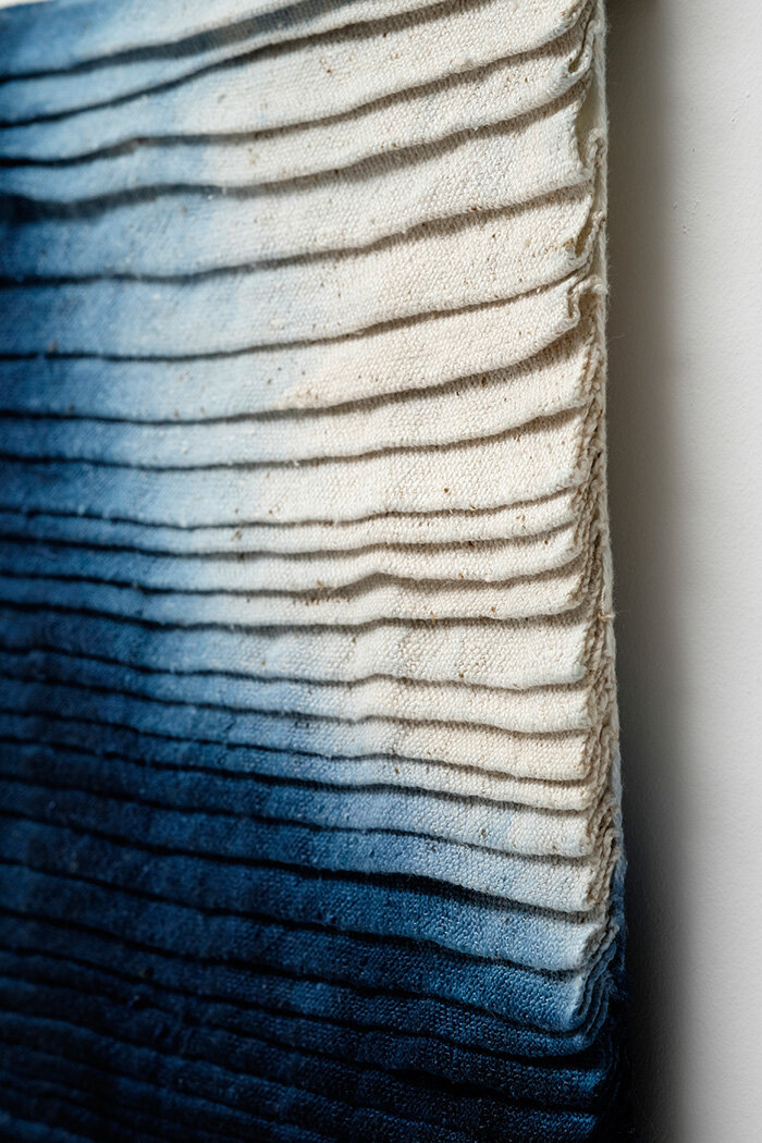  Materiality detail | cotton, silk, fibre reactive dye | 2015 