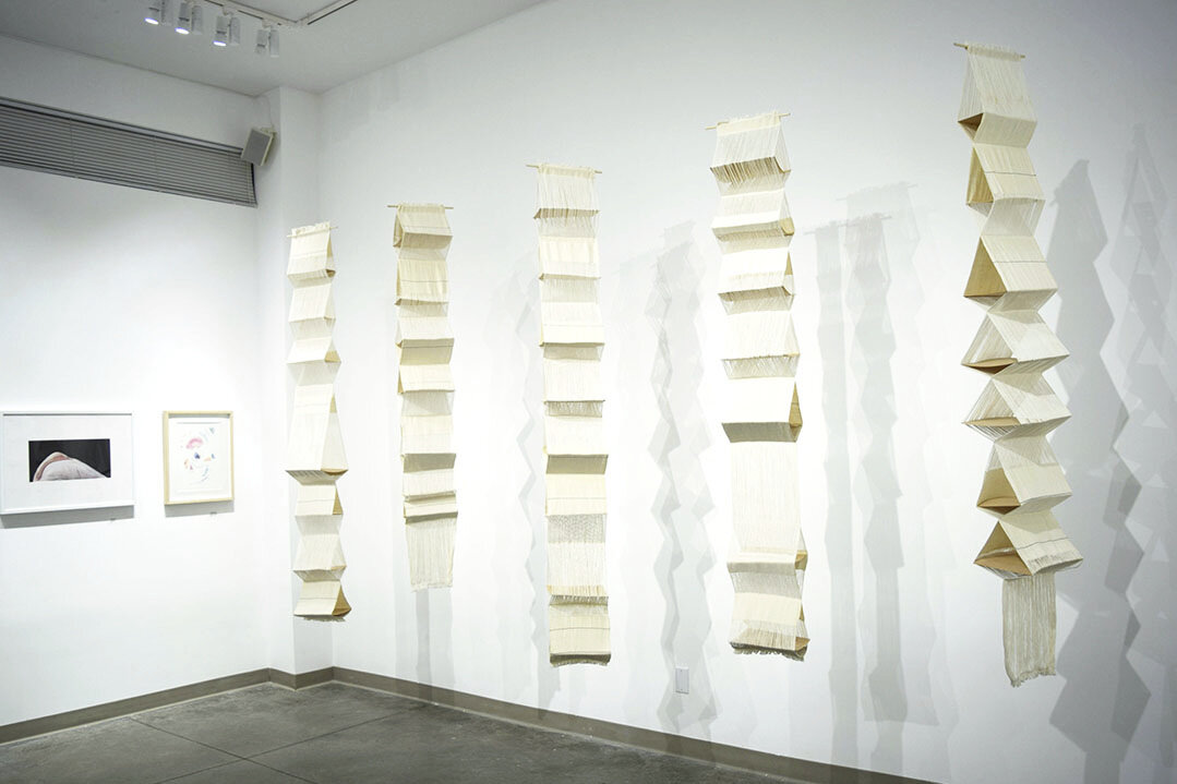  Holding Space | cotton, wood veneer | 2016 | Seymour Art Gallery 