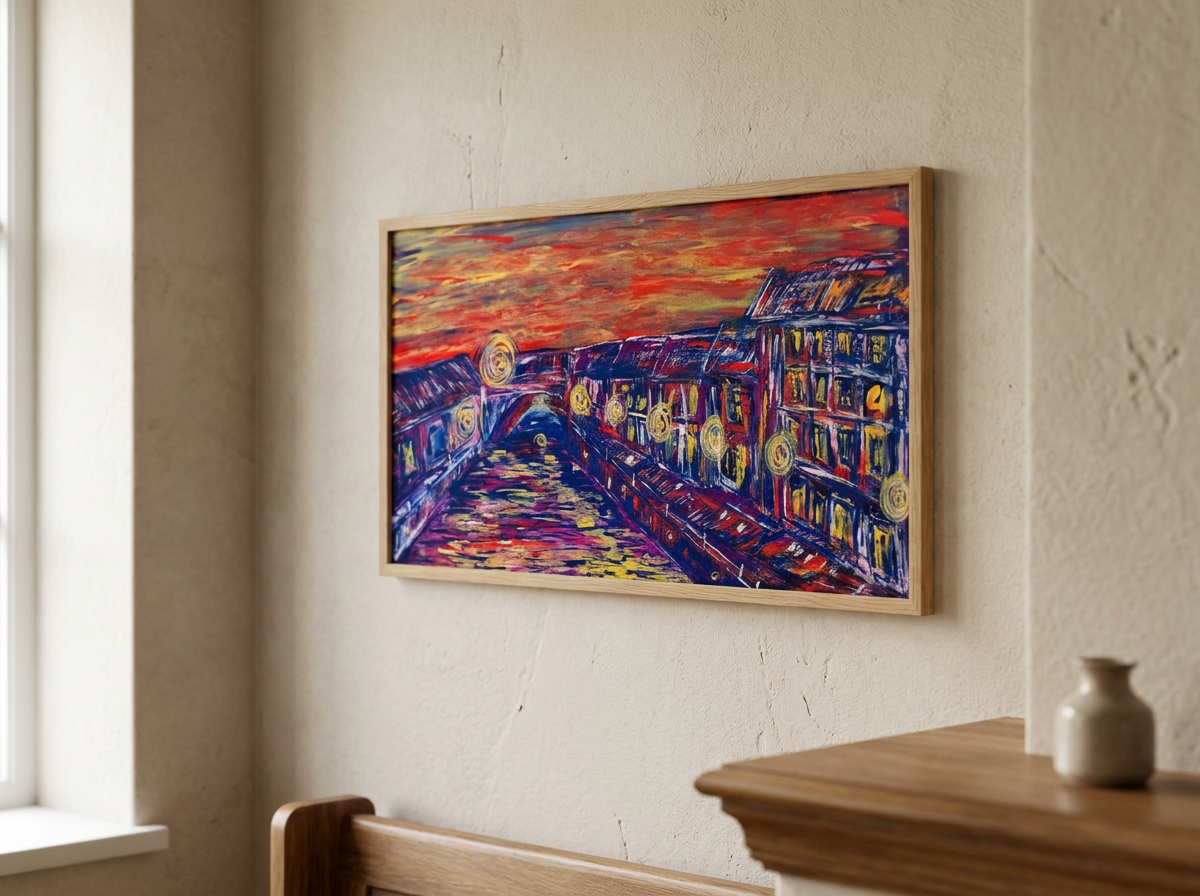 Bruges at Sunset - Original Artwork