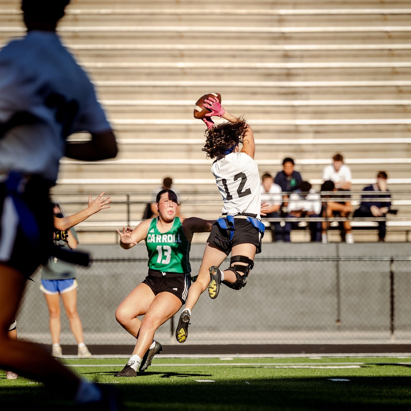 Some highlights of the @mcflagfootball team so far this season! #LetsGoKnights