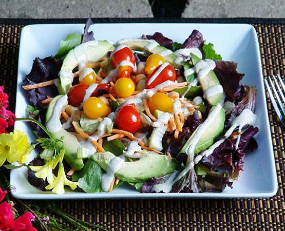 Lover's Salad with Rockin' Ranch Dressing